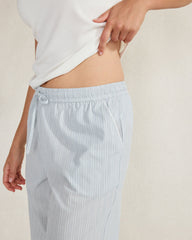 ORGANIC COTTON POPLIN STRIPED PAJAMA PANTS | Talbots outlet