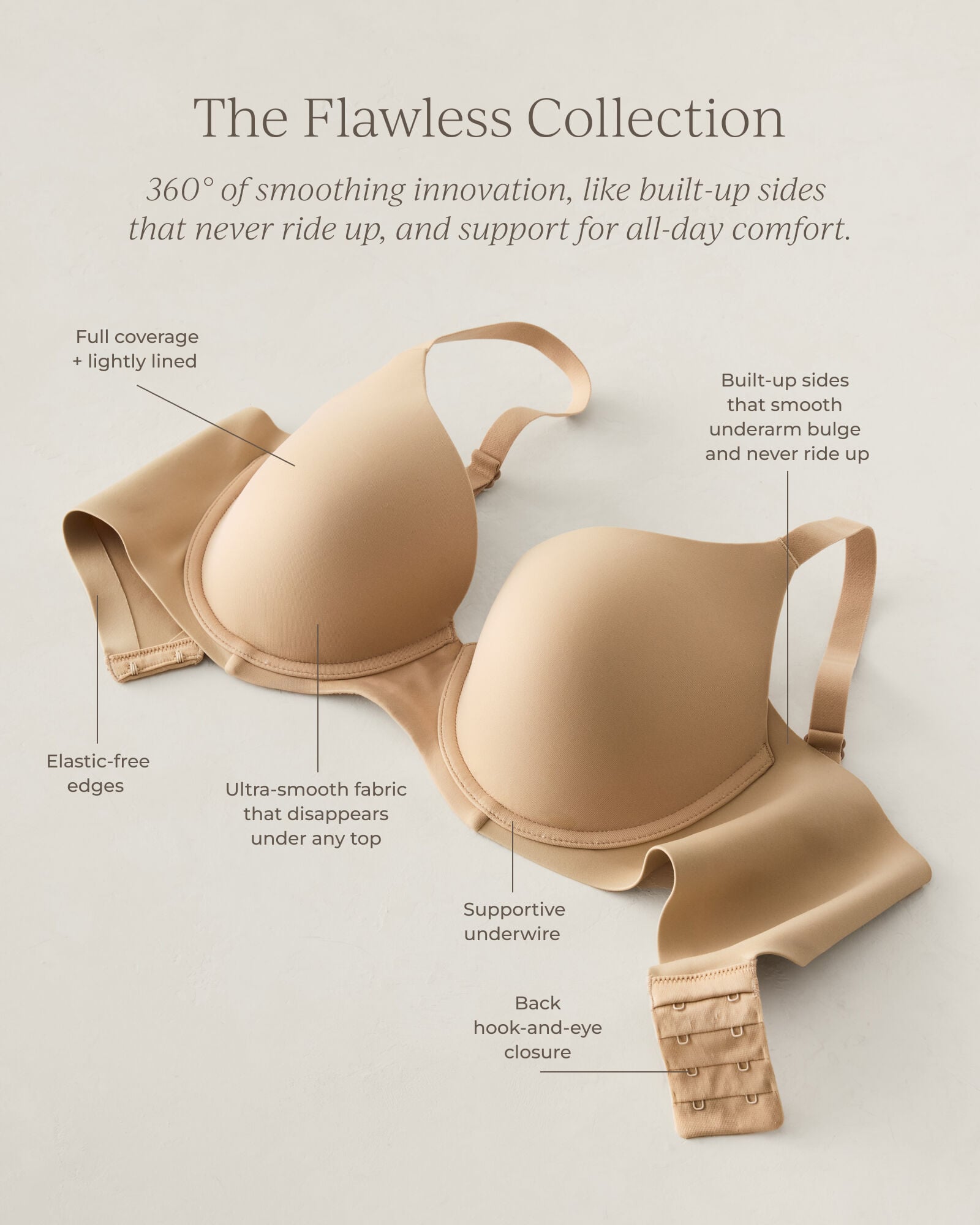FLAWLESS LIGHTLY-LINED PERFECT COVERAGE BRA | Talbots sale