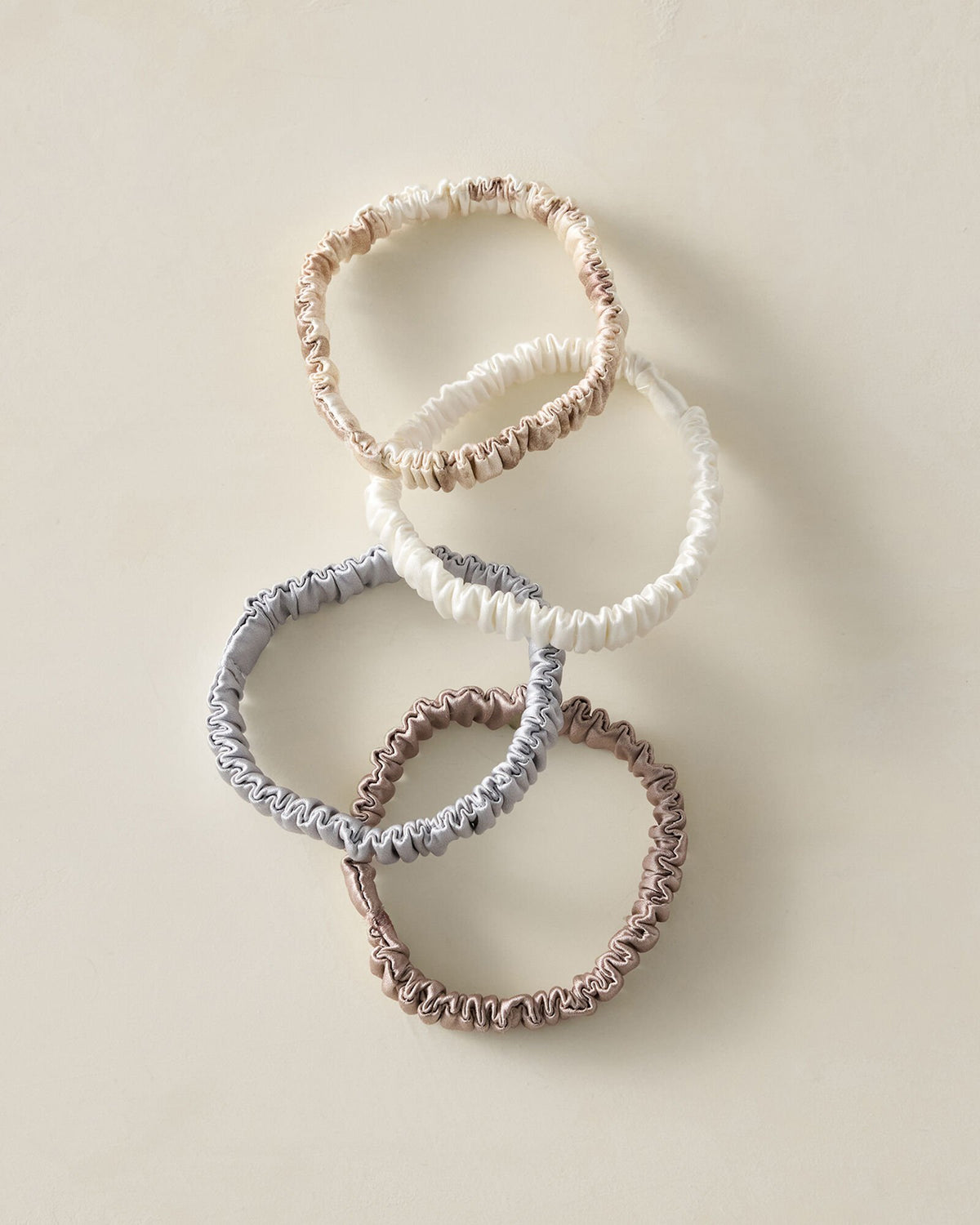 WASHABLE SILK HAIR TIES — NEUTRAL MULTI | Talbots for sale