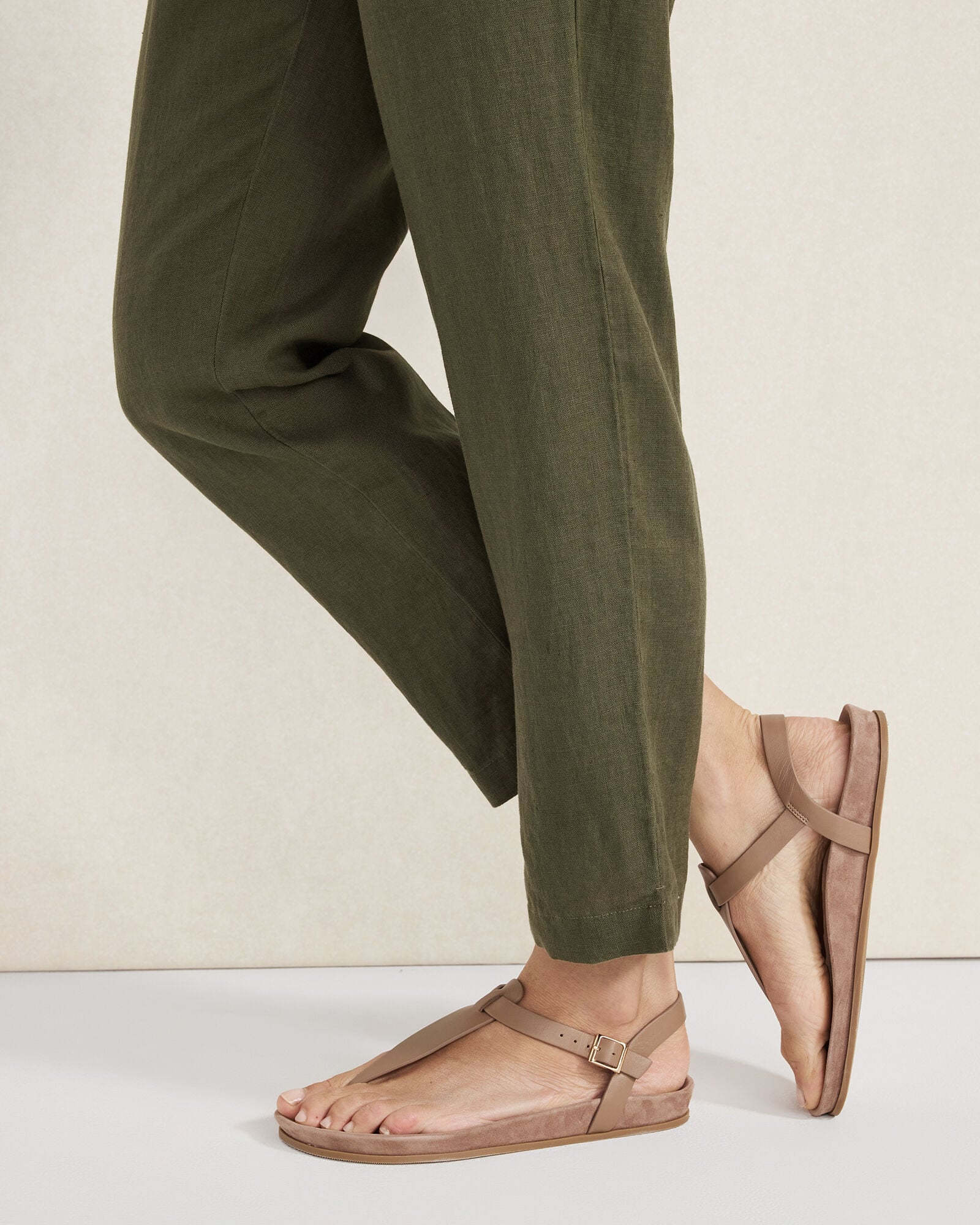 SUEDE THONG SANDALS | Talbots outlet