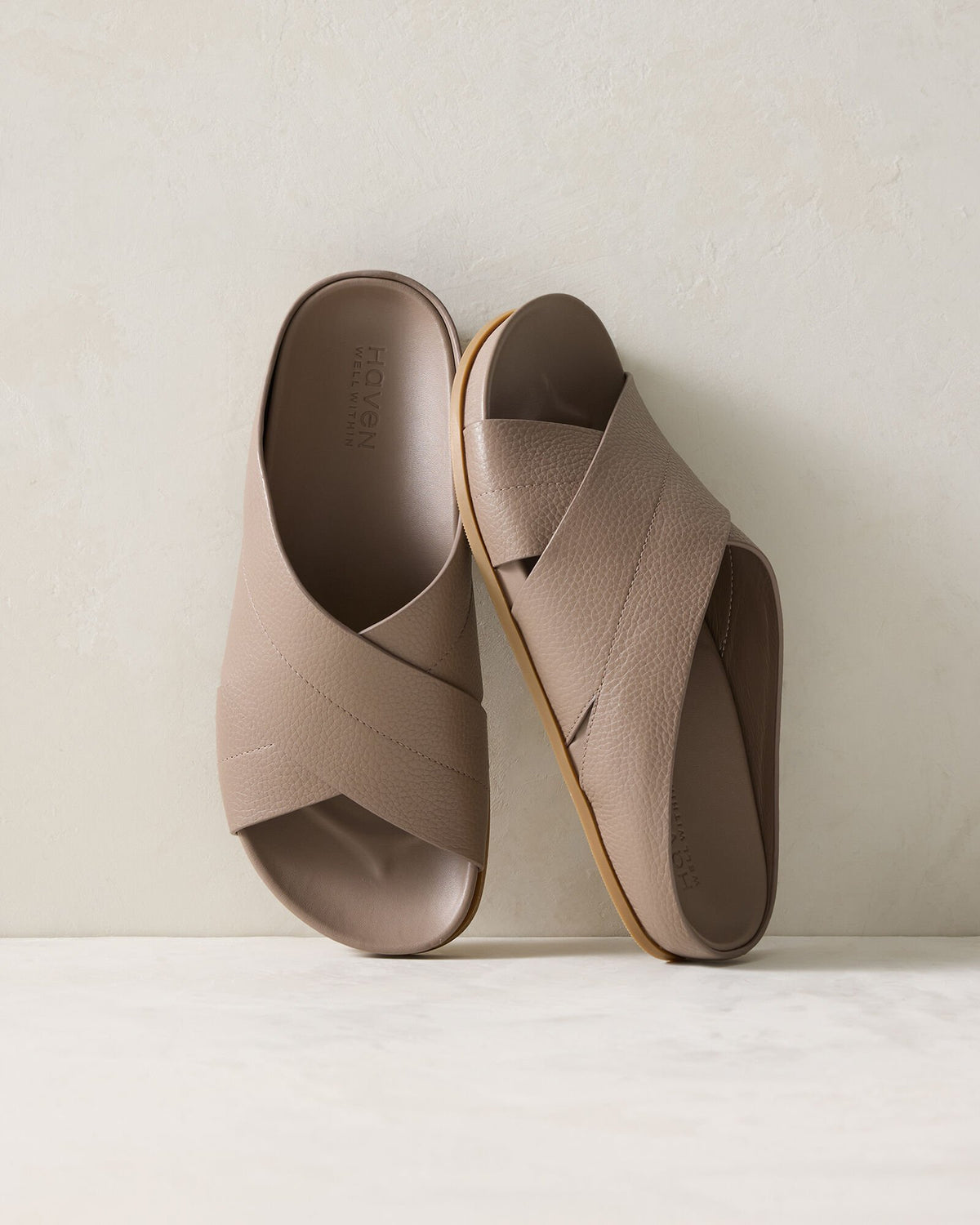LEATHER CRISS-CROSS SANDALS | Talbots US
