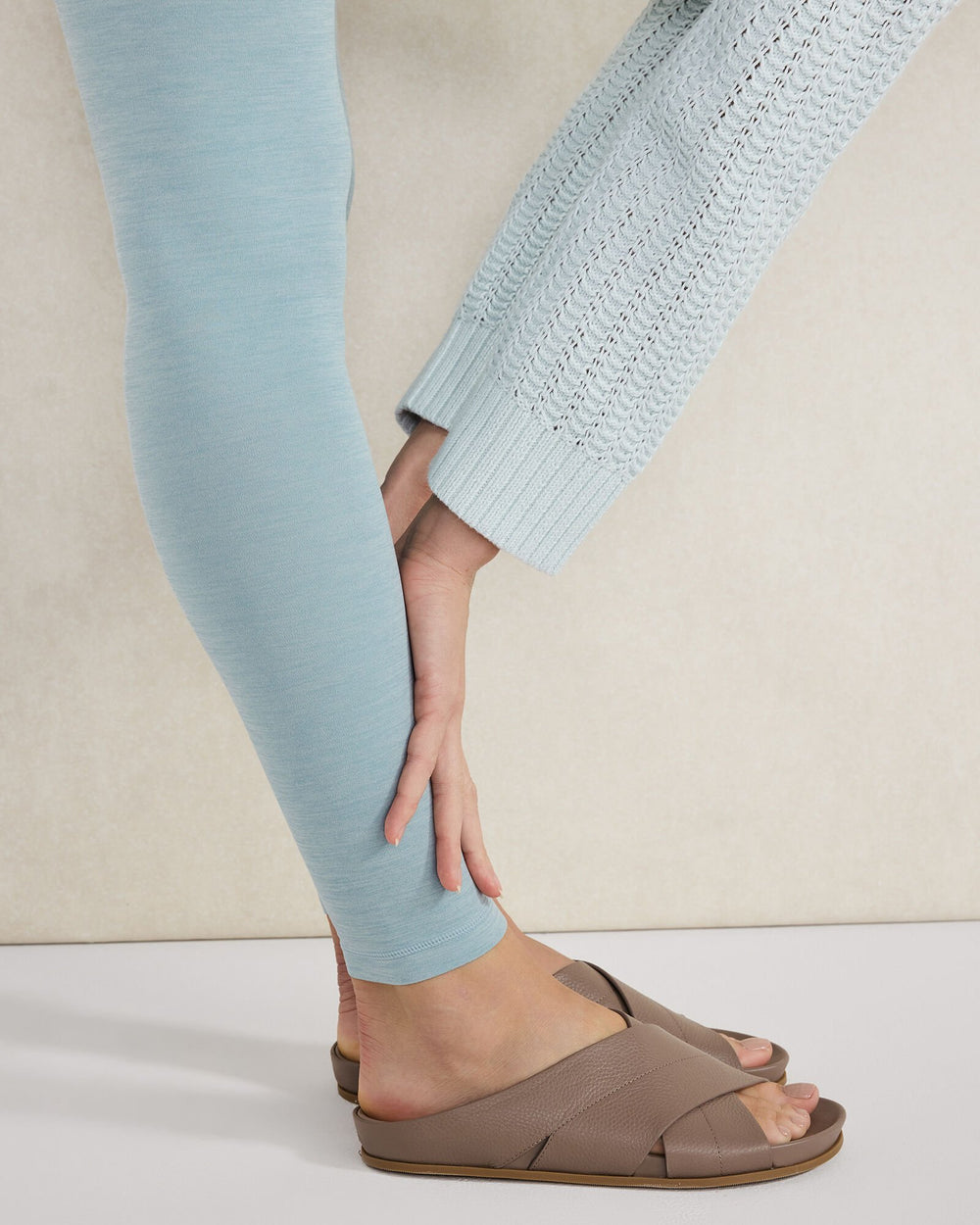 LEATHER CRISS-CROSS SANDALS | Talbots US