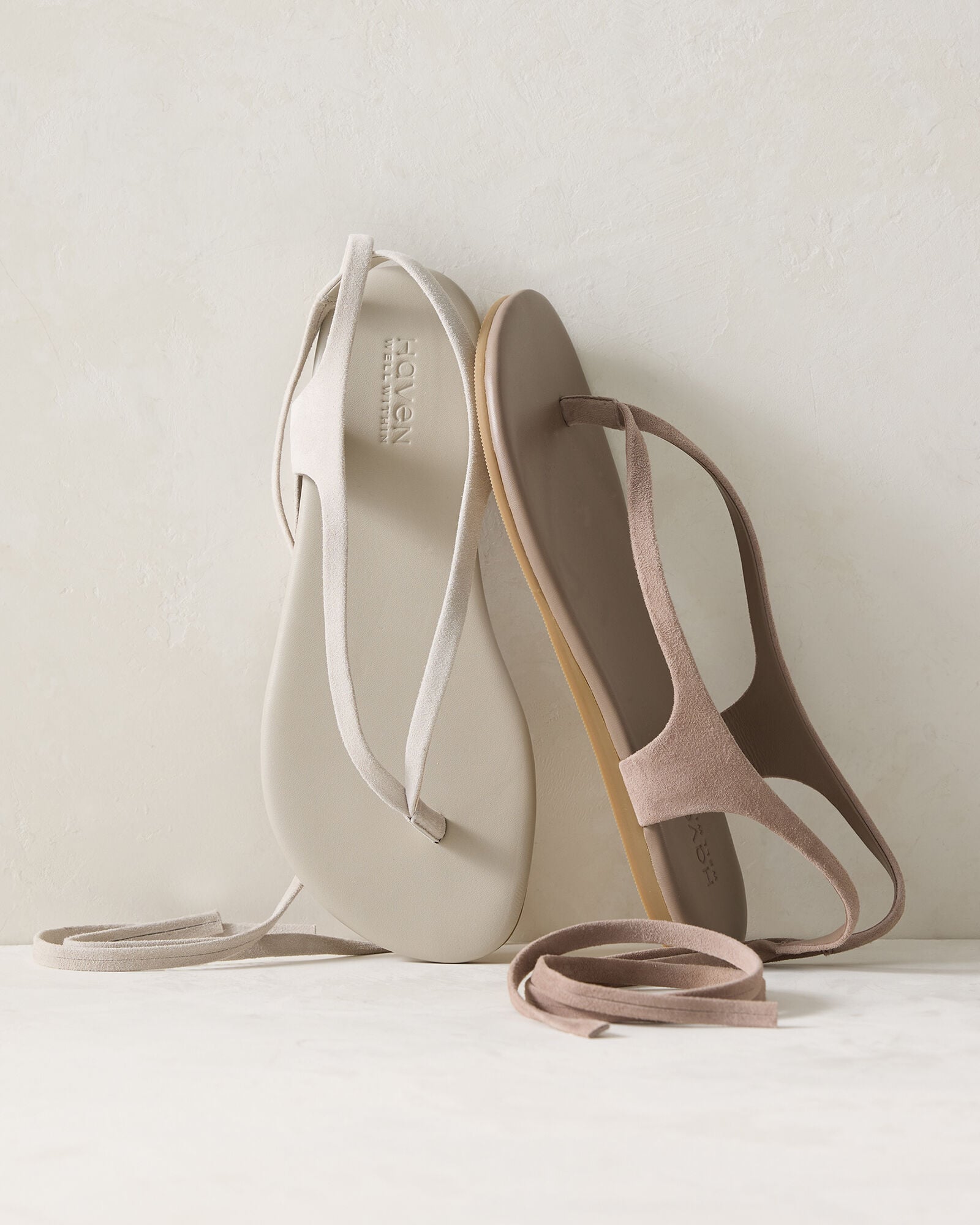 SUEDE WRAP-UP THONG SANDALS | Talbots for sale
