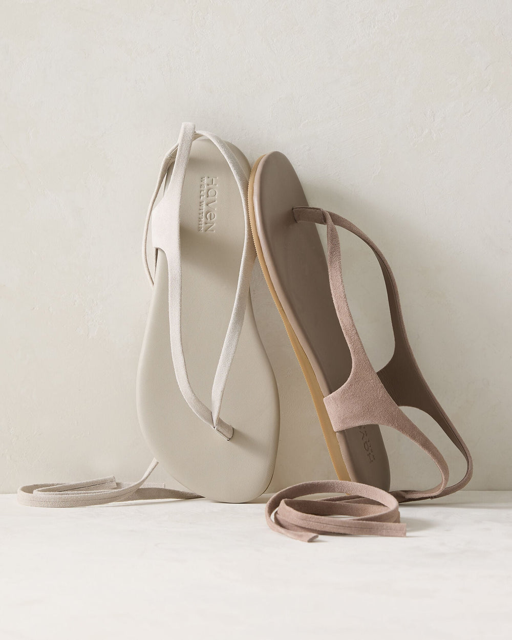 SUEDE WRAP-UP THONG SANDALS | Talbots for sale
