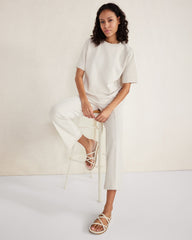 LEATHER STRAPPY SLIDES | Talbots on sale