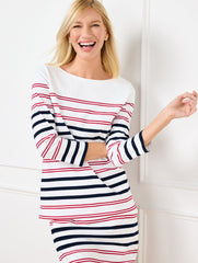 AUTHENTIC TALBOTS TEE - SOFIA STRIPE | Talbots near me