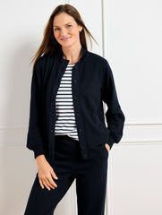 SEASIDE FRENCH TERRY JACKET | Talbots for sale