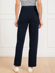 STRAIGHT LEG SEASIDE FRENCH TERRY PANTS | Talbots online