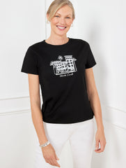 CREWNECK TEE - MONTE CARLO | Talbots near me