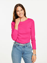 LONG SLEEVE CREWNECK TEE | Talbots on sale