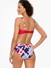 AQUA CLUB V-NECK BIKINI TOP - NAUTICAL VIBES | Talbots for sale