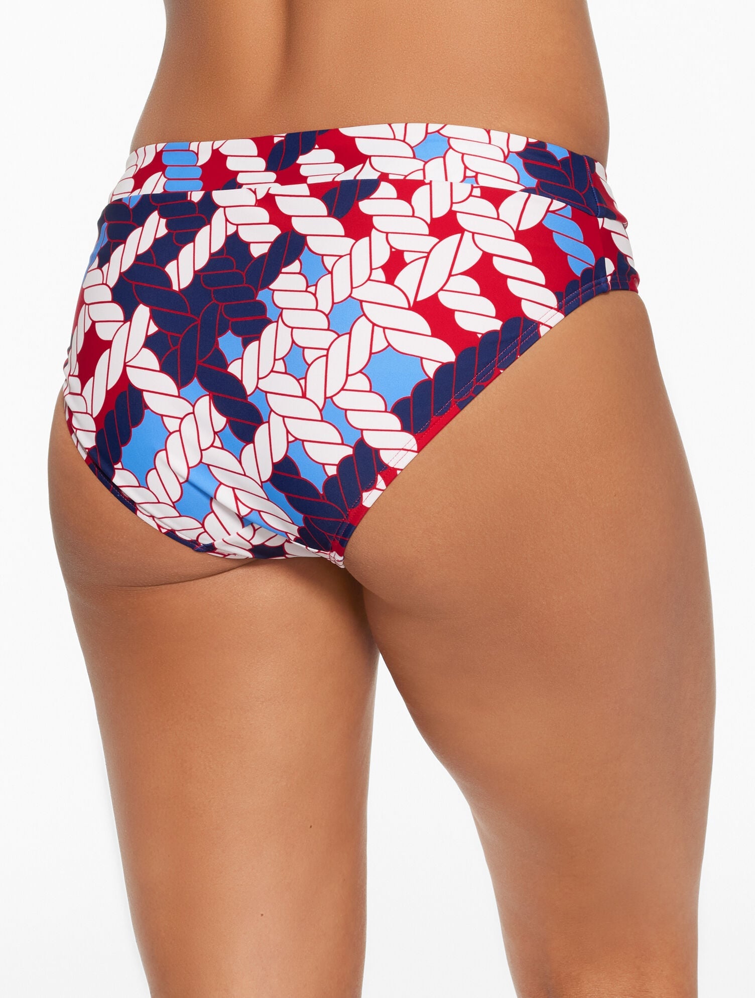 AQUA CLUB HIGH WAIST SWIM BOTTOM - NAUTICAL VIBES | Talbots near me