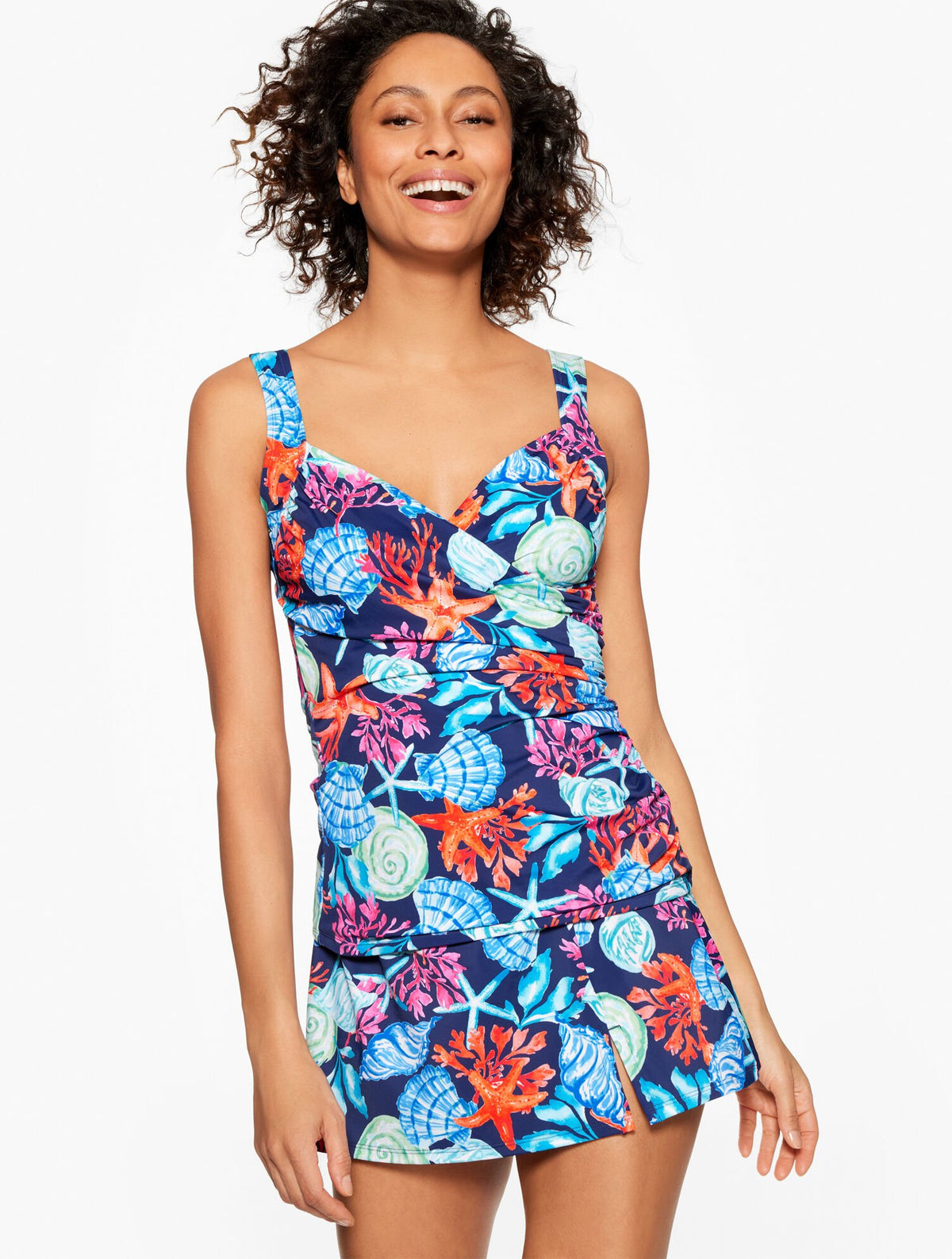 MIRACLESUIT® SANIBEL TANKINI - CORAL & SHELLS | Talbots for sale