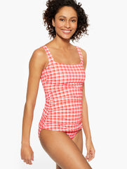 MIRACLESUIT® CABANA TANKINI - PICNIC PLAID | Talbots outlet
