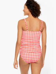 MIRACLESUIT® CABANA TANKINI - PICNIC PLAID | Talbots outlet