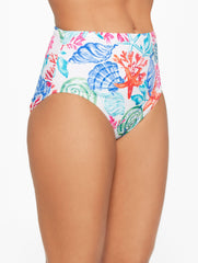MIRACLESUIT® SWIM BRIEF - CORAL & SHELLS | Talbots online