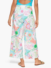 AQUA CLUB GAUZE PANT COVER-UP - CÔTE D'AZUR | Talbots discount