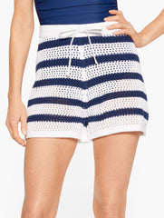 AQUA CLUB OPEN-KNIT SHORT COVER-UP | Talbots near me