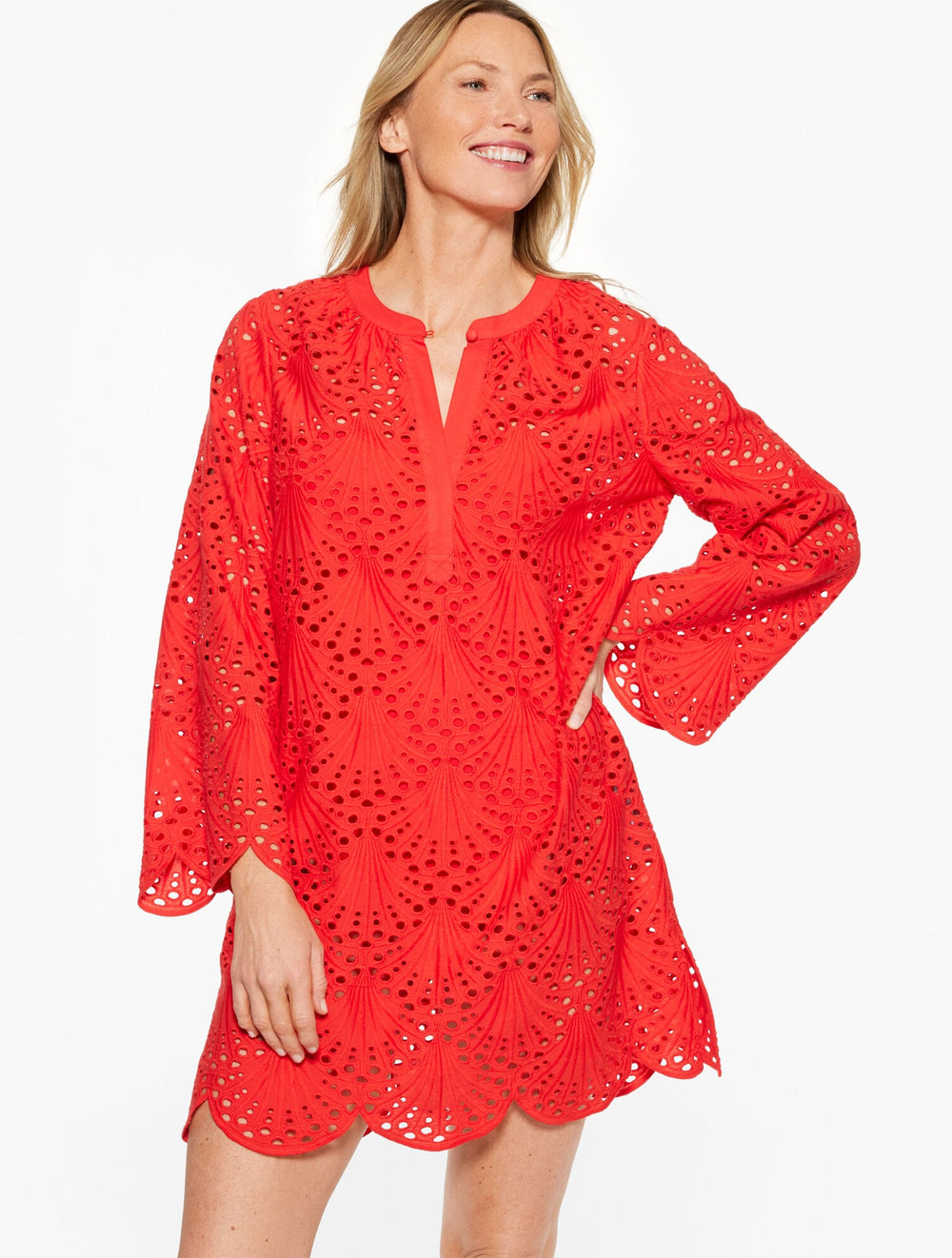 AQUA CLUB EYELET DRESS COVER-UP | Talbots near me