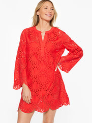 AQUA CLUB EYELET DRESS COVER-UP | Talbots near me
