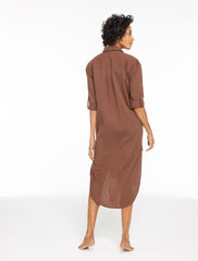 AQUA CLUB GAUZE LONG SHIRT COVER-UP | Talbots US