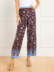 WIDE CROP PULL-ON PANTS - SPLENDID SWIRLS | Talbots discount