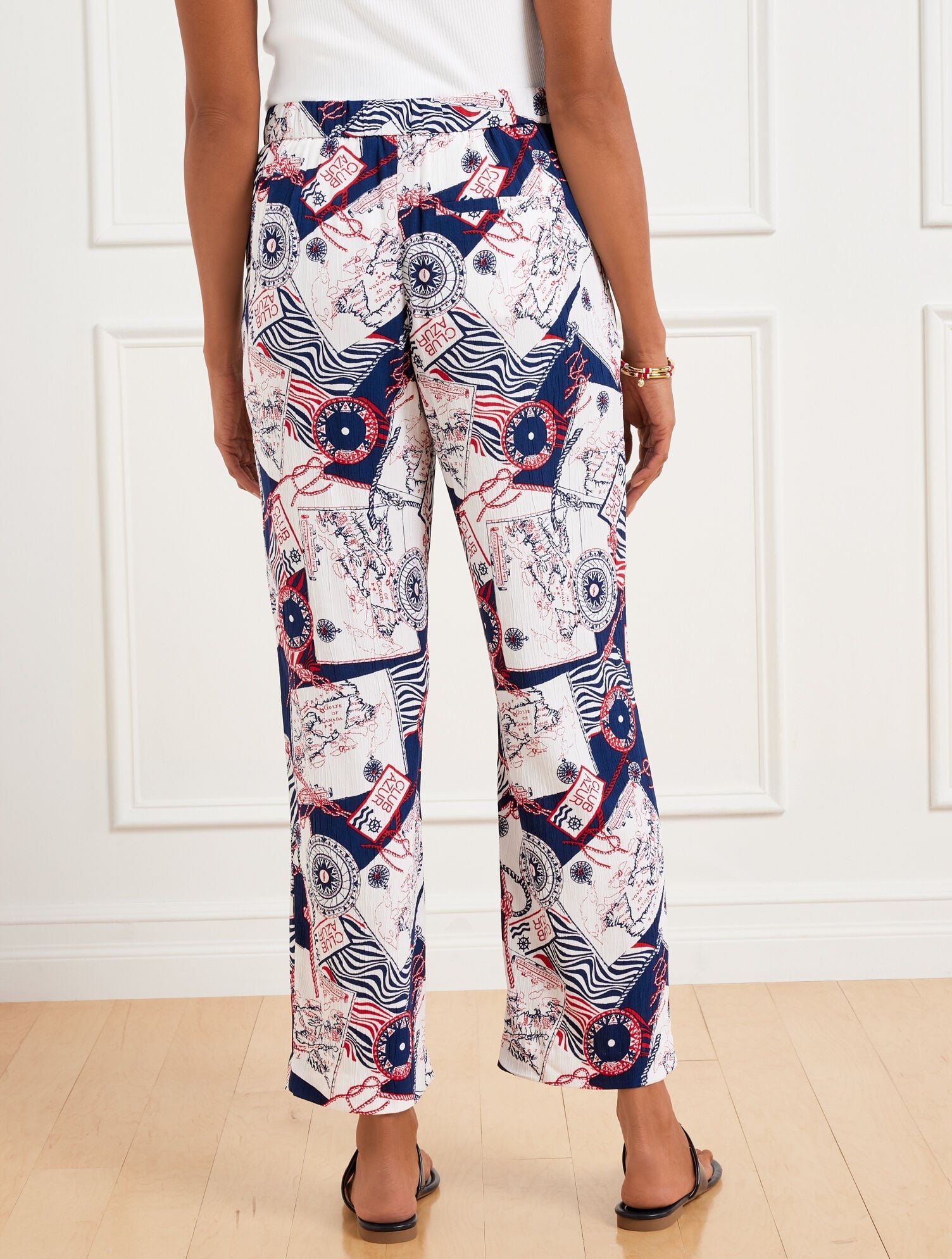 STRAIGHT ANKLE PULL-ON PANTS - CÔTE D’AZUR | Talbots near me