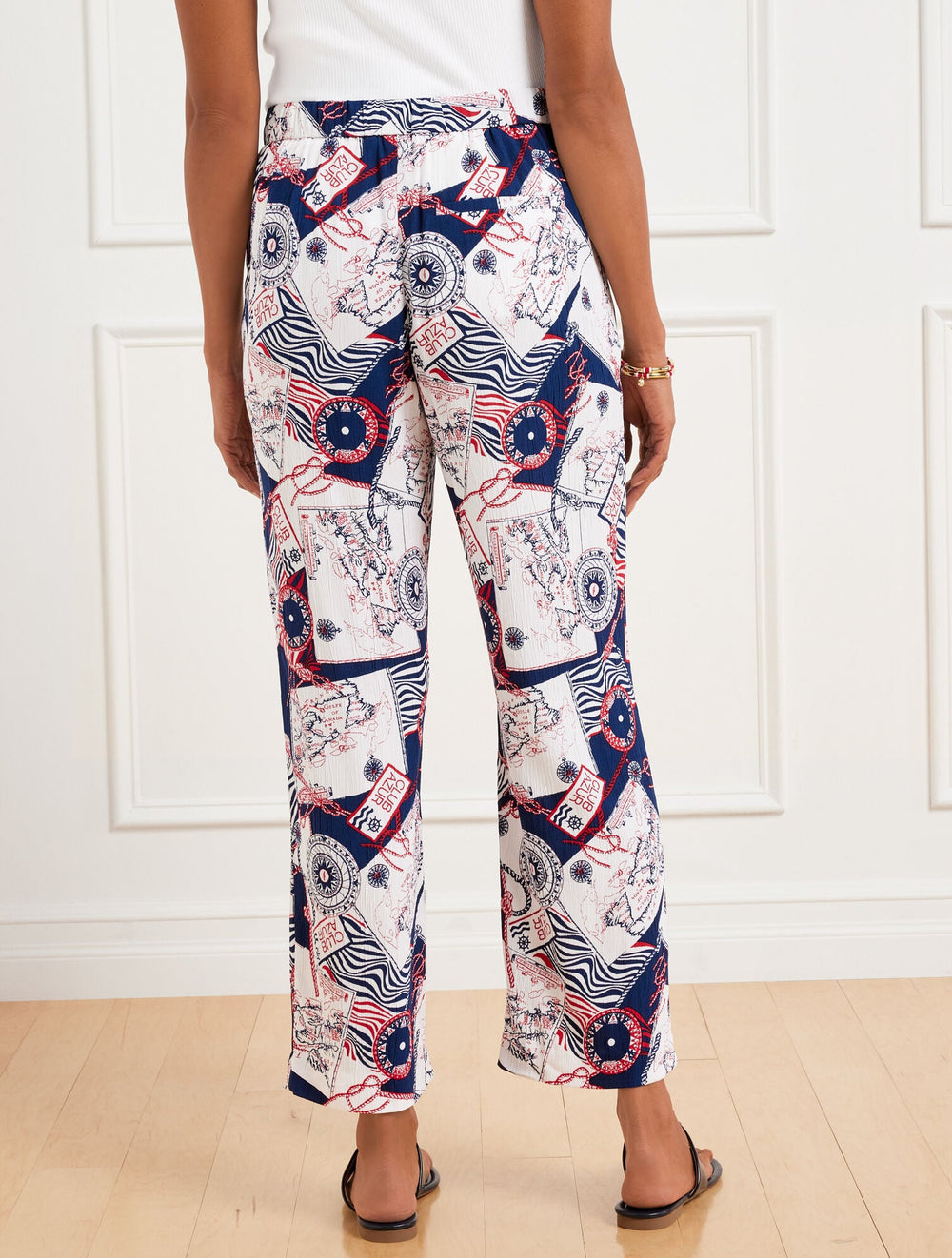 STRAIGHT ANKLE PULL-ON PANTS - CÔTE D’AZUR | Talbots near me