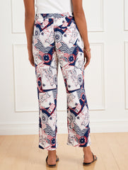 STRAIGHT ANKLE PULL-ON PANTS - CÔTE D’AZUR | Talbots near me
