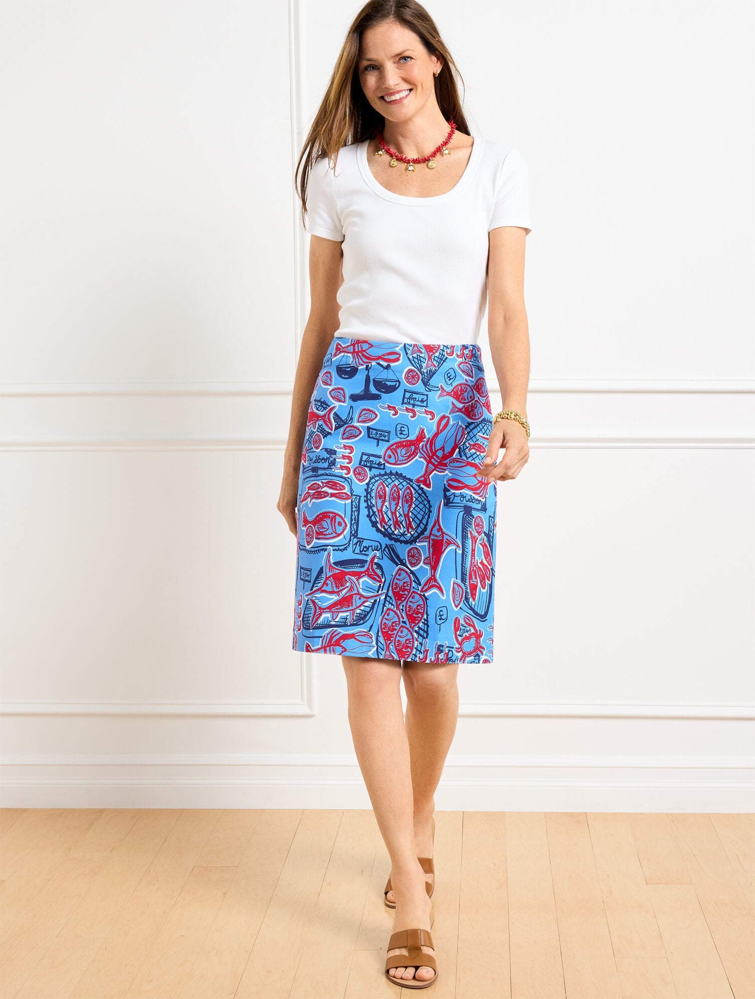 CANVAS A-LINE SKIRT - FISH MARKET | Talbots US