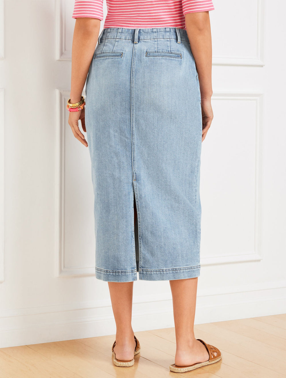 DENIM MIDI SKIRT - CORNELIA WASH | Talbots near me