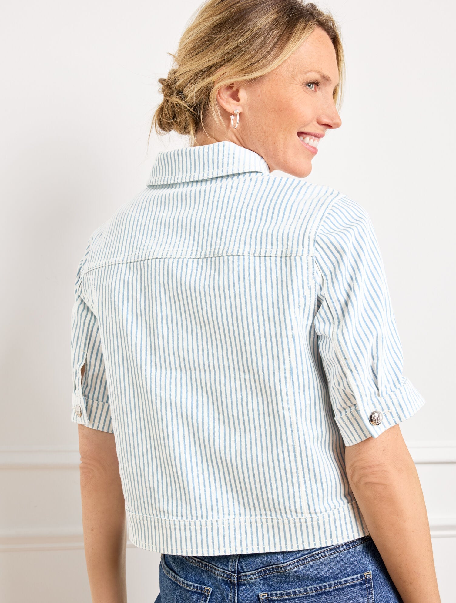 AWNING STRIPE JACKET | Talbots discount