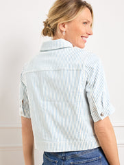 AWNING STRIPE JACKET | Talbots discount