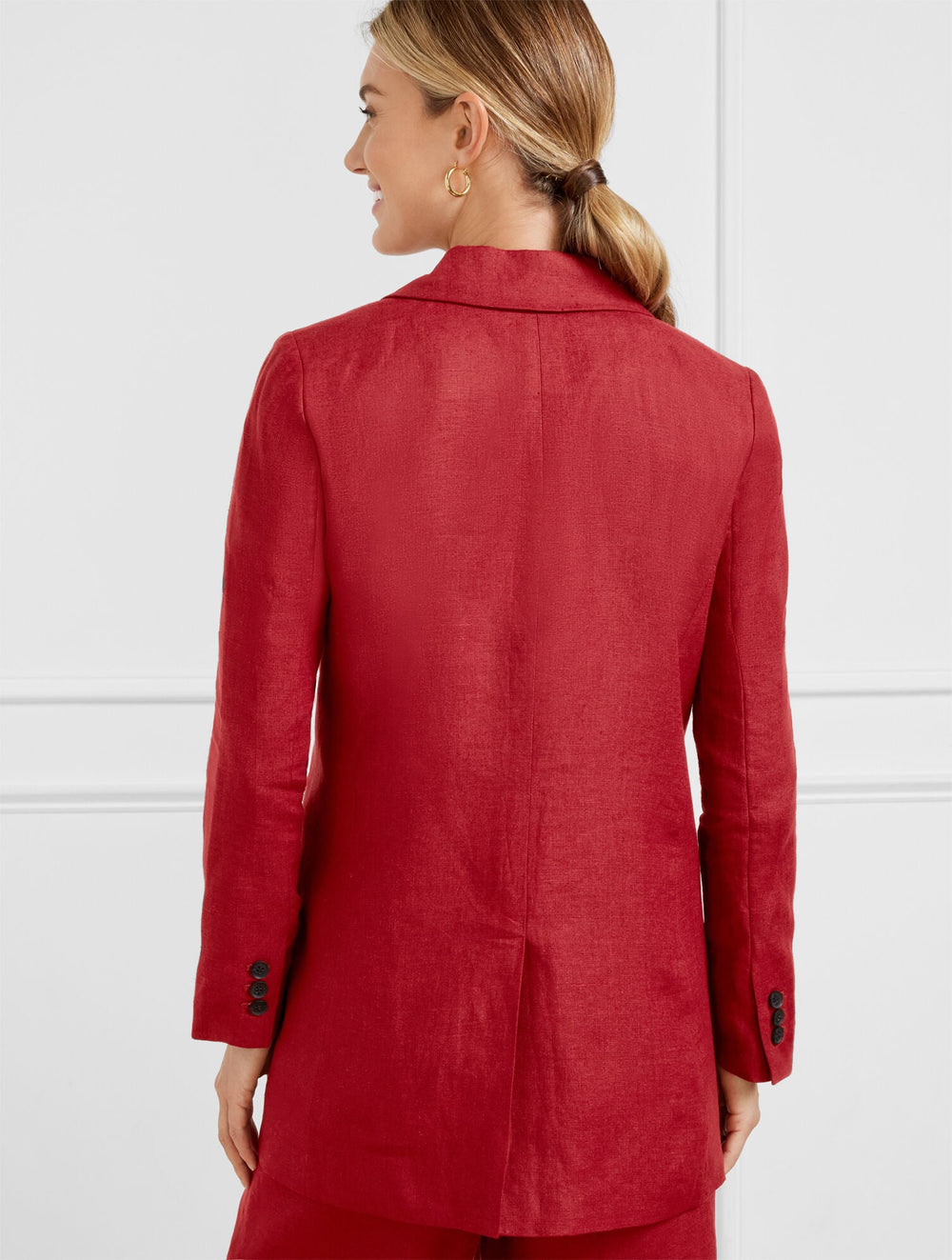NO CLOSE LINEN BLAZER | Talbots online