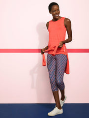 PERFORMANCE INTERLOCK CAPRI LEGGINGS - PINWHEEL GEO | Talbots near me