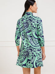 MODAL FRENCH TERRY HALF-ZIP PULLOVER - IMPRESSIVE PAISLEY | Talbots outlet