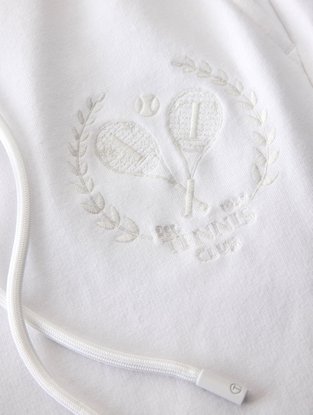MODAL FRENCH TERRY CLASSIC EMBROIDERED CREST JOGGERS | Talbots outlet