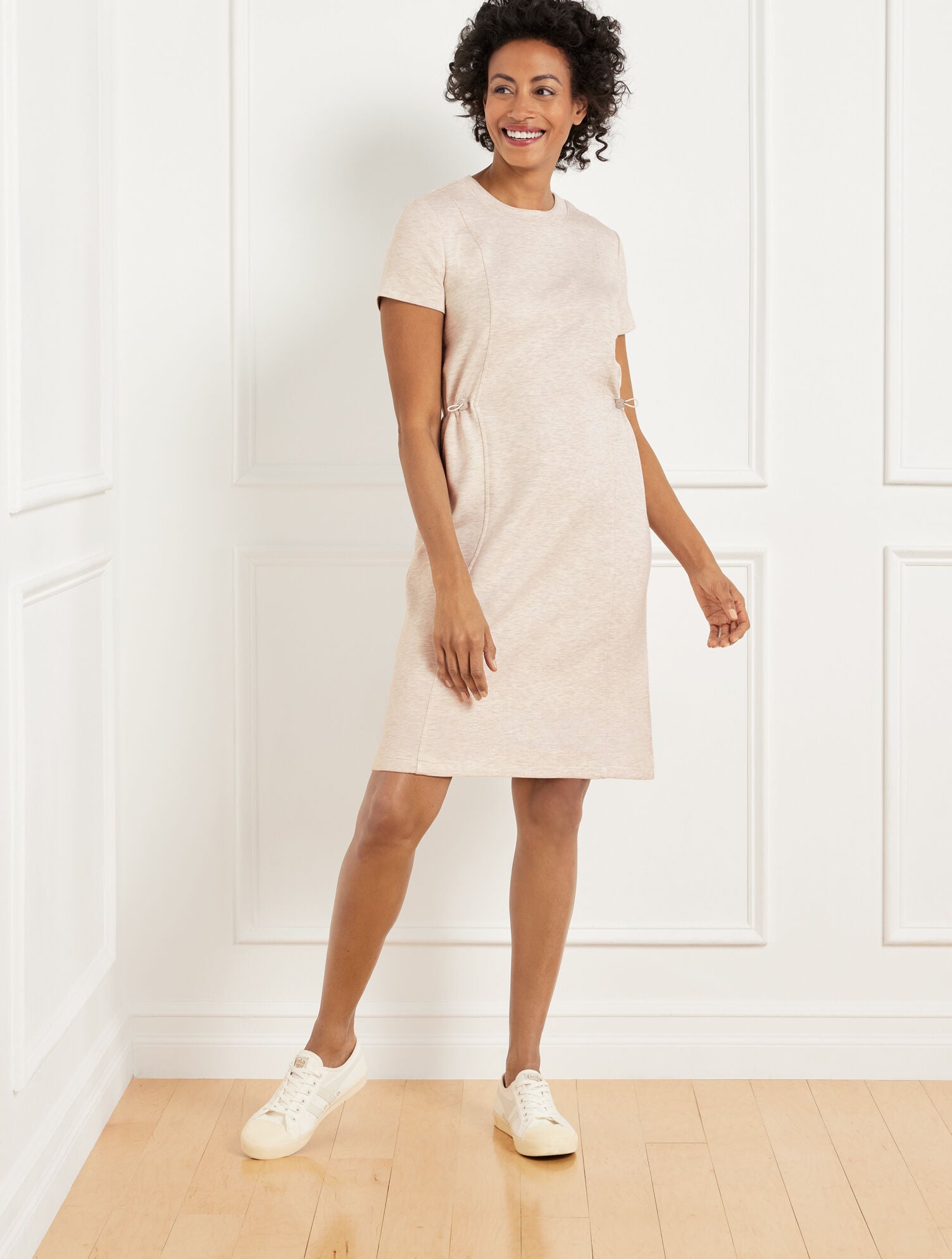 AIRKNIT STRETCH BUNGEE WAIST DRESS | Talbots on sale