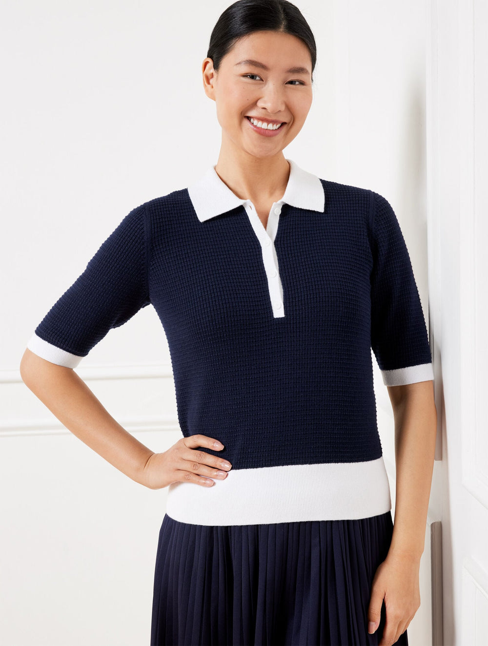 COOLMAX® POLO SWEATER | Talbots outlet