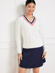 COOLMAX® V-NECK SWEATER | Talbots discount