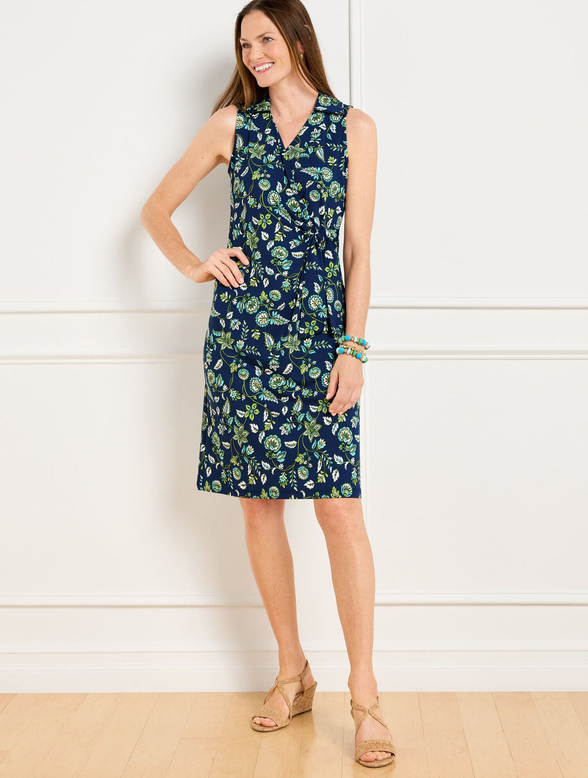 EFFORTLESS JERSEY BELLA DRESS - DANCING JACOBEAN | Talbots US