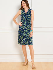 EFFORTLESS JERSEY BELLA DRESS - DANCING JACOBEAN | Talbots US