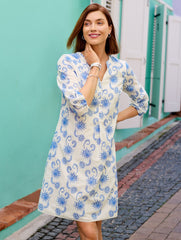 DANCING EYELET PUFF SLEEVE DRESS | Talbots near me