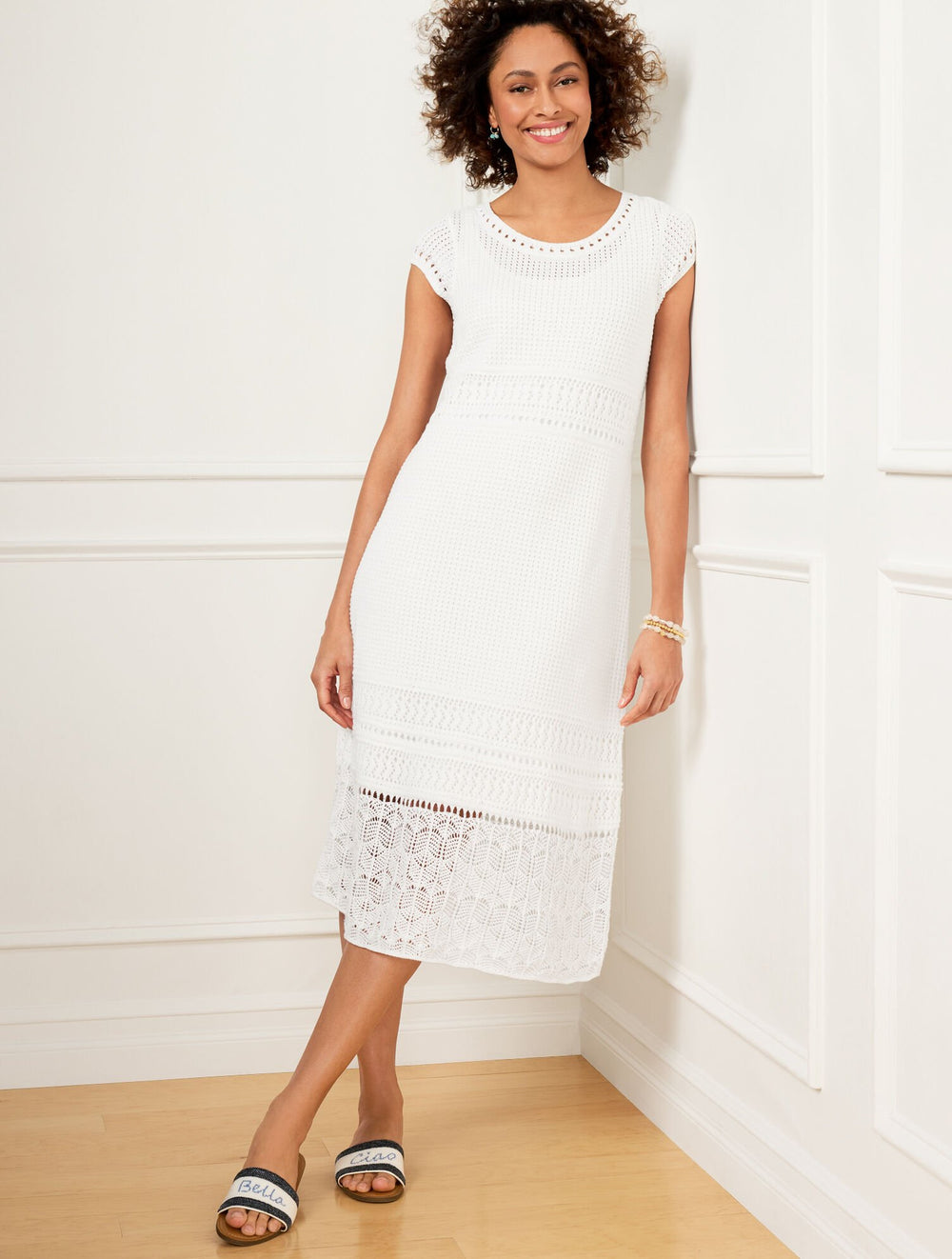 CROCHET MIDI DRESS | Talbots US