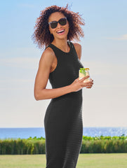 CROCHET POINTELLE MIDI DRESS | Talbots online