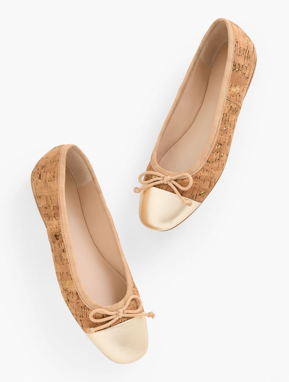 BLAINE SOFT SOLE CORK BALLET FLATS | Talbots for sale