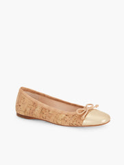 BLAINE SOFT SOLE CORK BALLET FLATS | Talbots for sale