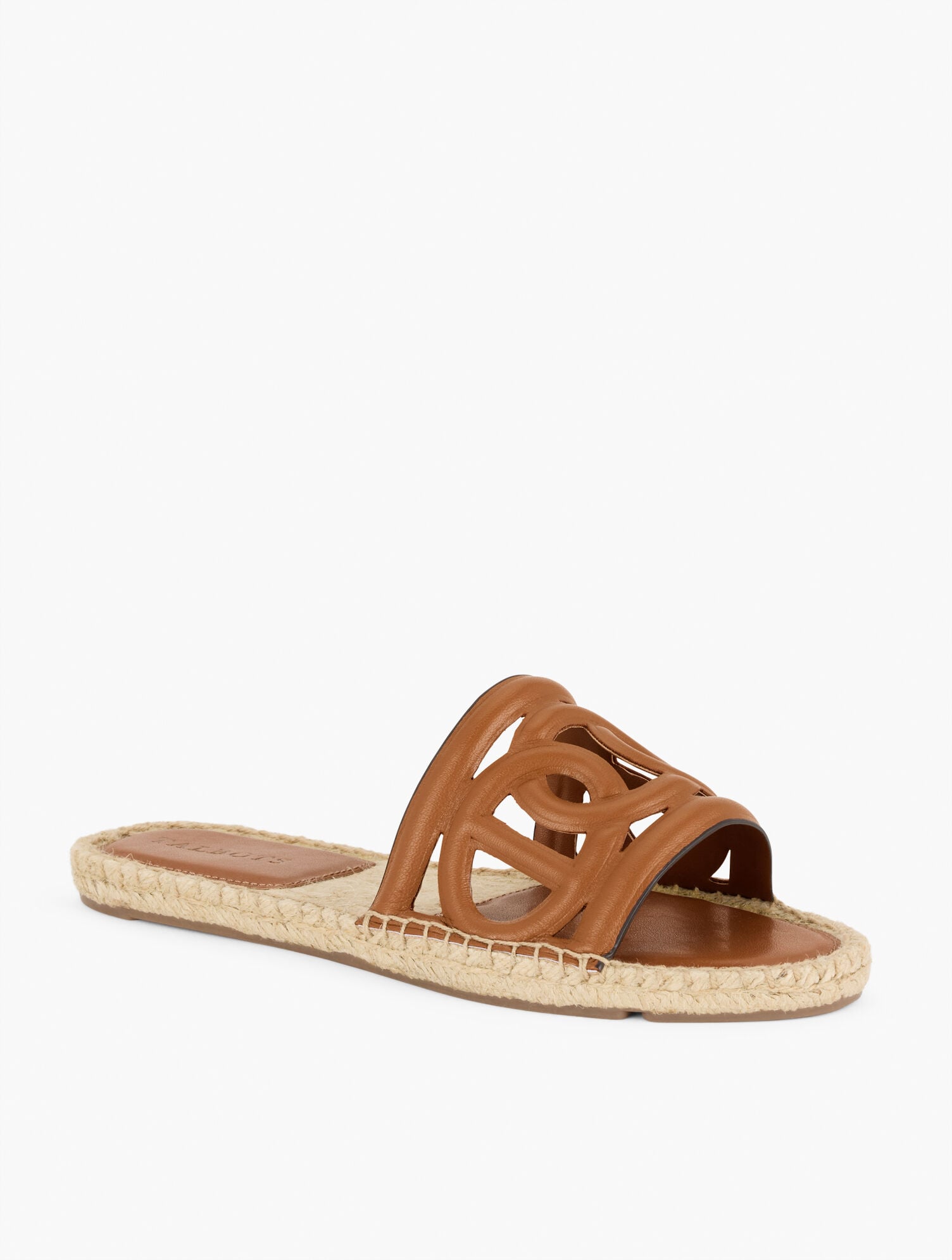 ILYSSA LINKS NAPPA ESPADRILLE SLIDES | Talbots for sale