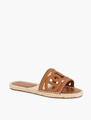ILYSSA LINKS NAPPA ESPADRILLE SLIDES | Talbots for sale