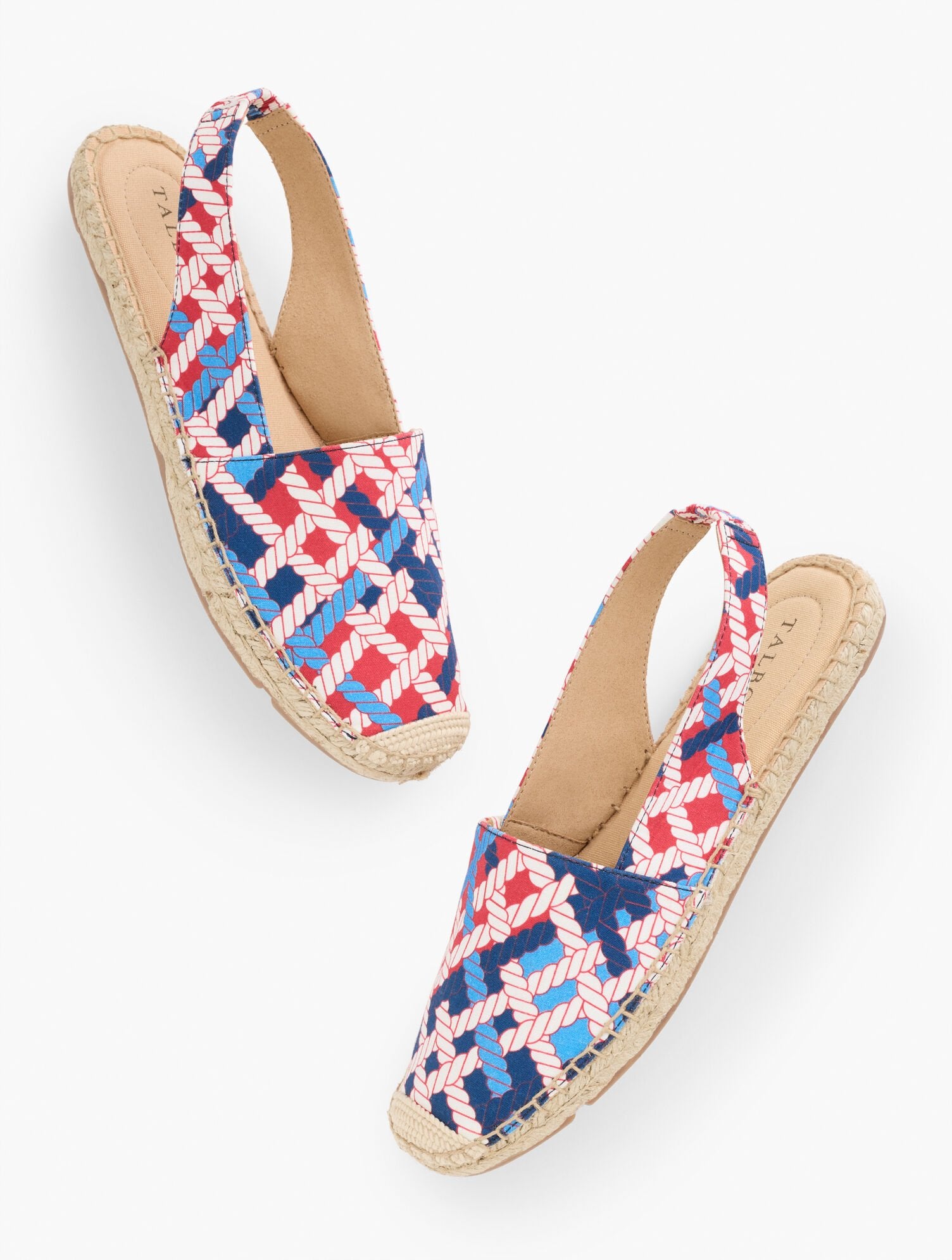 IZZY SLINGBACK ESPADRILLE FLATS - ROPE PRINT | Talbots discount